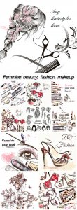  Female beauty, fashion, makeup 